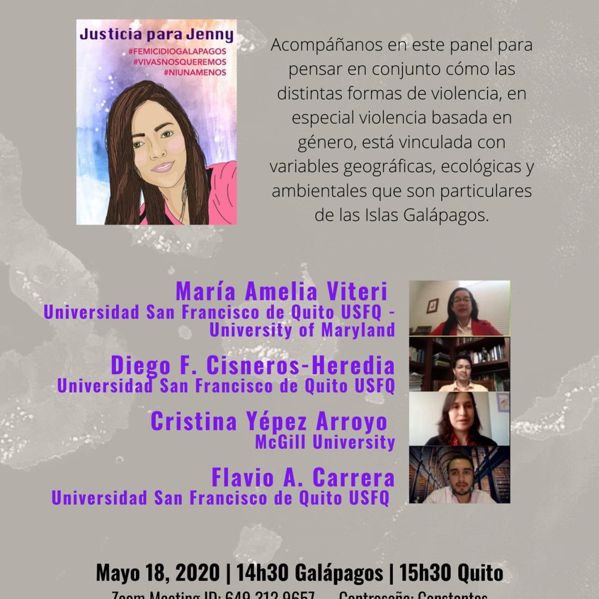 Panel “Ecología Política de las Violencias en las Islas Galápagos”